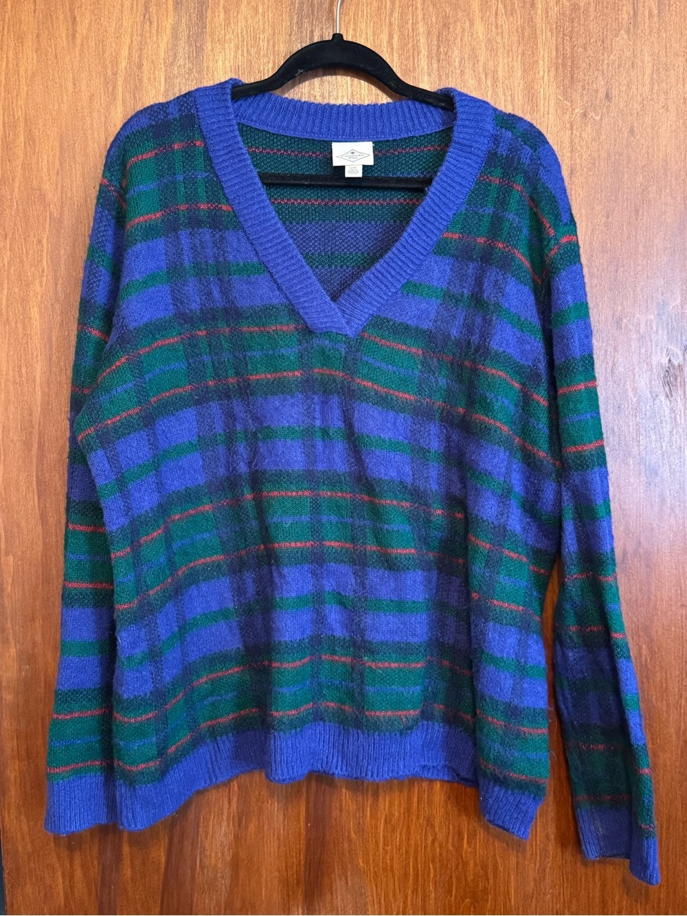 Saint John’s Bay Women’s Plus Size Plaid Autumn Sweater XXL